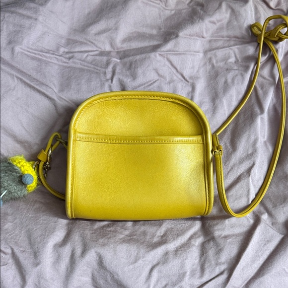 Coach Handbags - Coach Yellow Leather Crossbody Bag